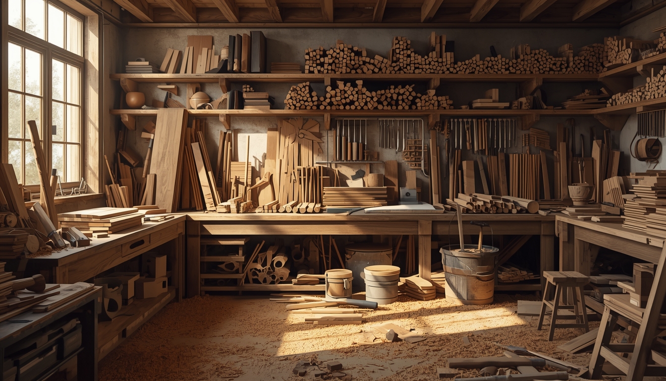 Holzwerkstatt Detailaufnahme